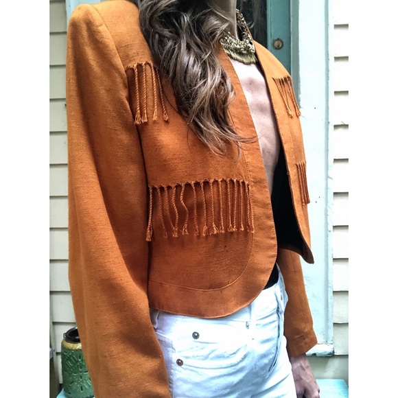 Vintage fringe blazer - Picture 4 of 8